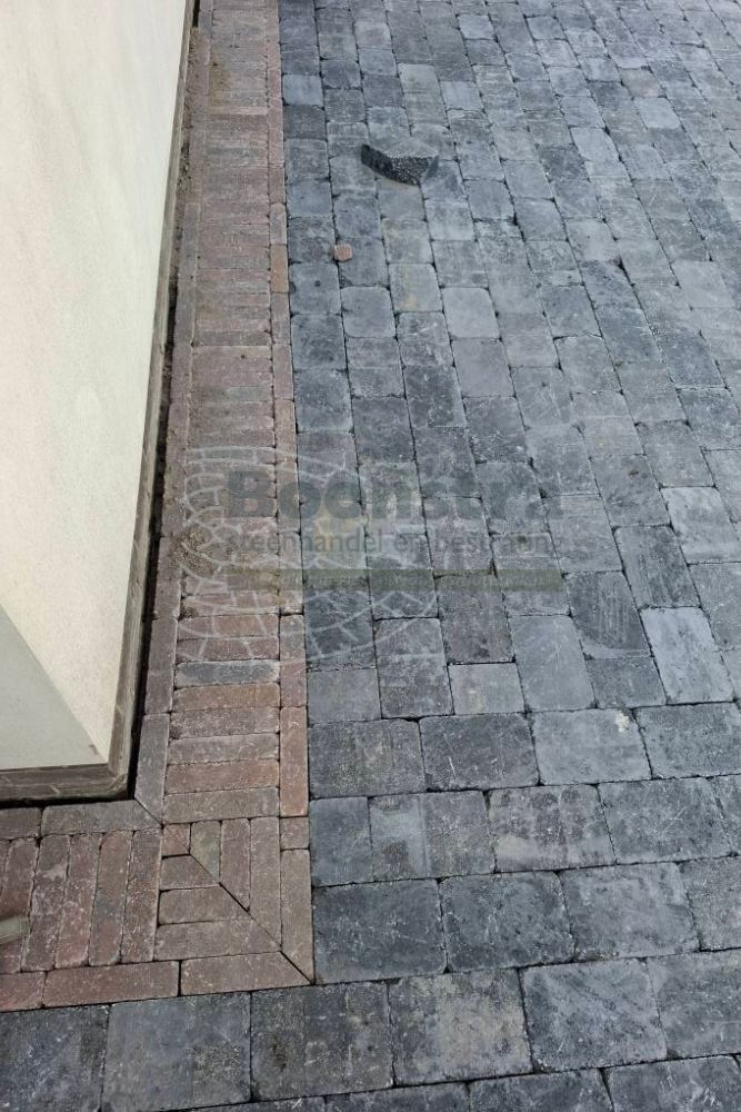 trommelsteen 21x14x7 cm antraciet