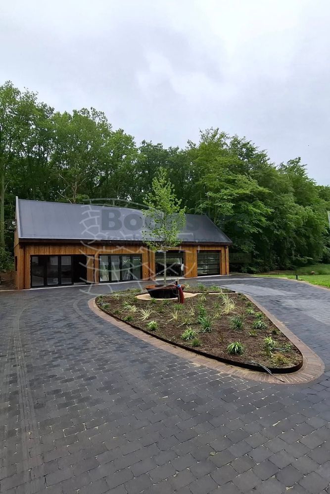 trommelsteen 21x14x7 cm antraciet