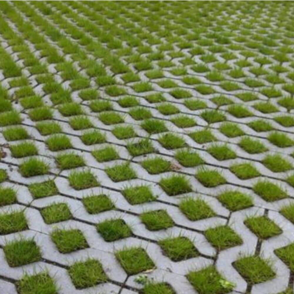 Grasbeton waterwijs 40x60x12 cm grijs