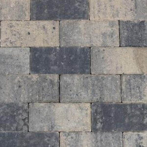 Betonstraatsteen 21×10.5×6 cm grijs zwart