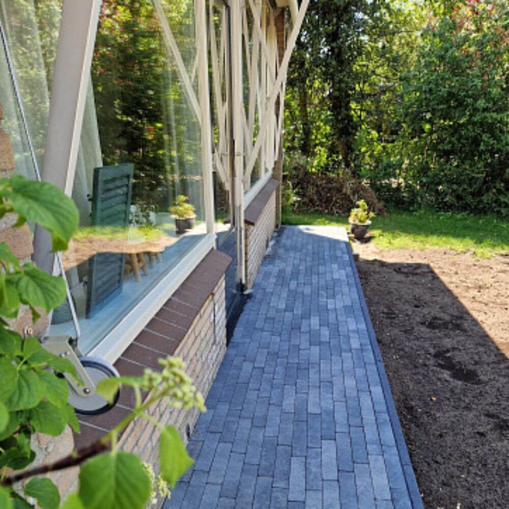 Dikformaat XL 28x7x8 cm grijszwart