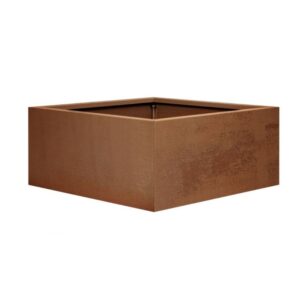Bloembak vlak 60x60x60 cm corten