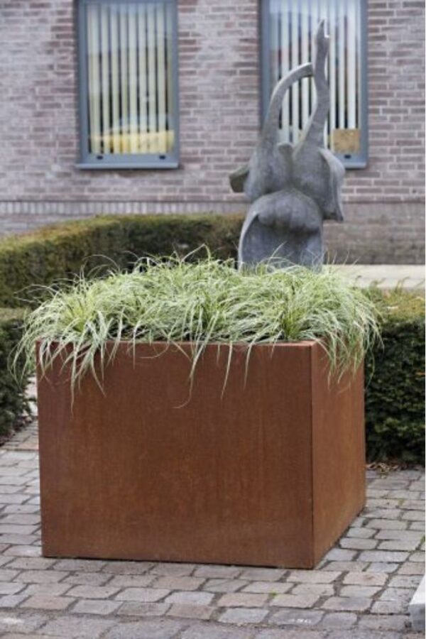 Bloembak zonder bodem 60x60x60 cm corten - Afbeelding 2