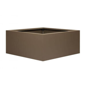 Bloembak zonder bodem 90x90x40 cm supra bruin