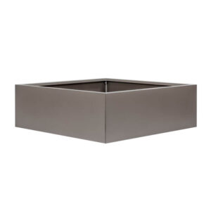 Bloembak zonder bodem 120x120x40 cm taupe