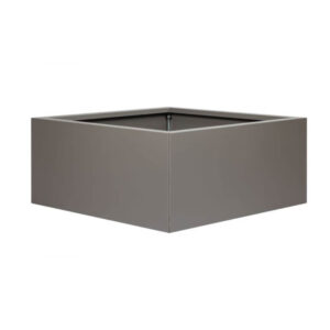 Bloembak zonder bodem 90x90x40 cm taupe