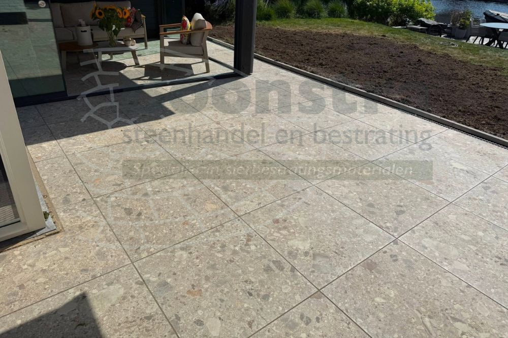 Solostone 80x80x3 cm composite beige - Afbeelding 3